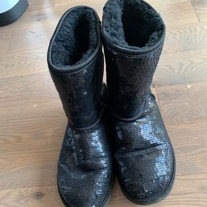 Black Sequin UGGS